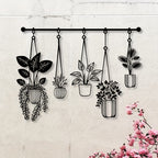 Metal Flower Wall Art Rustic Farmhouse Decor, Minimalist 3D Floral Wall Sculpture for Living Room Bedroom Bathroom Dining Room