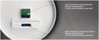 Round Analog Wall Clock with LCD Calendar and Temperature Window, Four Colors and 10- or 12-Inch Sizes