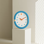 Vintage Blue Wall Clock