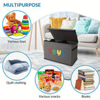 Extra Large Collapsible Kids Storage Chest with Lid, 31.7 Gal Toy Box Organizer Bins for Boys Girls Bedroom Nursery Living Room
