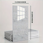 Marble-Pattern Wall Panel Set with 20- or 40-Piece Packs, Eight Codes and 11.81 x 23.6-Inch Tiles