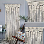 Bohemian Tapestry Wall Hanging - Large Boho Woven Wall Decor with Boho-Chic Patterns, Vertical Macrame Style Tapestry for Bedroom Living Room Wedding, Aesthetic Room Decor