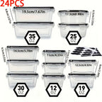 Food Storage Containers Set BPA-Free Airtight – Meal Prep Containers with Easy-Snap Lids Labels & Marker 24 48pcs Pantry Kitchen Organizer