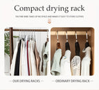High-Manganese-Steel Clothes Hangers in 30, 50 or 100-Piece Black Packs with Coated Shoulder and Lower Bars