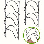 Wall Mounted Towel Rack with Hooks 6pcs Iron Hanging Rack Set Multi-Layer Wall Storage Organizer for Bathroom, Bedroom & Kitchen – Easy Install, Clothes & Towel Hanger