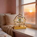 Perpetual Motion Pendulum Desk Decor - Cosmic Swing Solar System Planets Atomic Model Science for Entryways, Bedrooms and Living Spaces