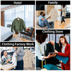 Telescopic Garment Drying Stand with Three Rotating Hanger Arms, Adjustable Height and Gray or Black Finish