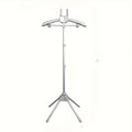 Telescopic Garment Drying Stand with Three Rotating Hanger Arms, Adjustable Height and Gray or Black Finish