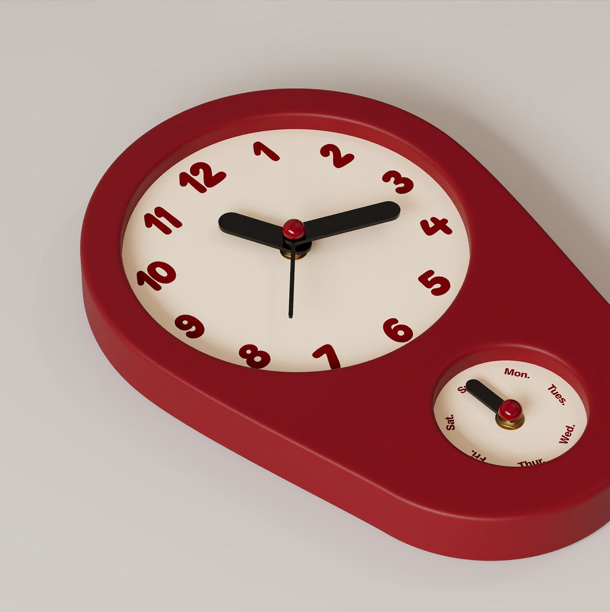 Retro Weekday Clock