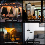 Solar Pendant Light Indoor Outdoor Hanging Light Fixture 3200mAh Rechargeable - 3 Brightness for an Everyday Personal Care Routine