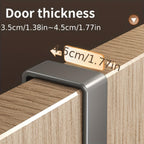 Over-Door Hook Rack with No-Drill Metal Design, Four to Six Hooks and Grey or Black Options for Home Organization