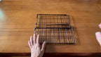 Wall Mount Foldable Storage Basket - Metal Organizer, Collapsible Space Saving for Kitchen Cabinet