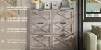 Shoe Cabinet, Furn Mivo Multi-Finish Flip-Front Entryway Organizer with Metal Pull Handles