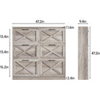 Shoe Cabinet, Furn Mivo Multi-Finish Flip-Front Entryway Organizer with Metal Pull Handles