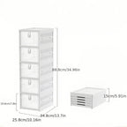 Foldable Clear-Front Shoe Box Tower with Flip Doors in Three-, Five- or Six-Layer Configurations
