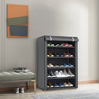 Multi-Tier Fabric Shoe Cabinet with Tool-Free Assembly for Entryway