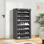 Multi-Tier Fabric Shoe Cabinet with Tool-Free Assembly for Entryway