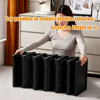 Shoe Cabinet, Furn Mivo Foldable Black Modular Organizer with 3-, 5- or 6-Layer Source Options