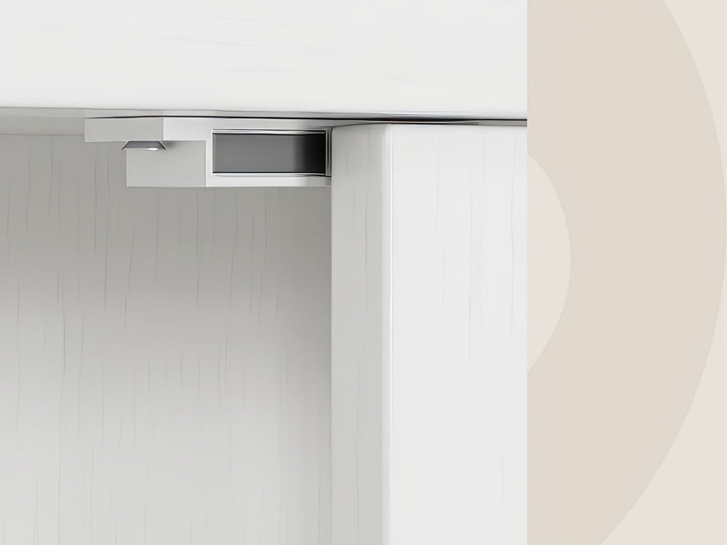 Over-the-Toilet Bathroom Storage Cabinet with Glass-Panel Double Doors, Open Shelf and Three Color Options