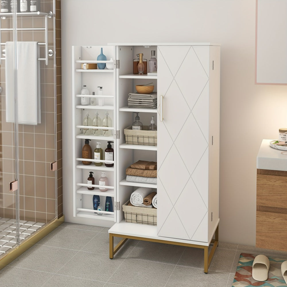 Pantry Cabinet with Storage Drawers for Organized Everyday Storage in Kitchen