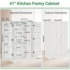 Pantry Cabinet with Storage Drawers for Organized Everyday Storage in Kitchen