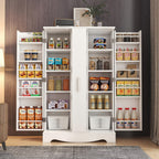 Pantry Cabinet with Storage Drawers for Organized Everyday Storage in Kitchen